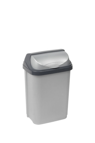 "Roll-Top" Szemetes, 10 l, ezüst   UTOLSÓ 4 DB