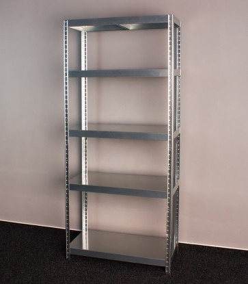 Vega fém polcrendszer, 5 polc, 180x80x40 cm, 130 kg