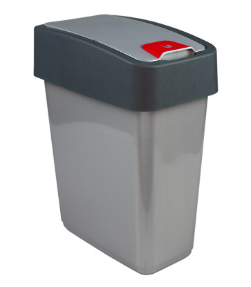 "Magne" billenős szemetes, 25 l, ezüst   UTOLSÓ 3 DB