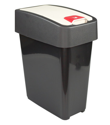 "Magne" billenős szemetes, 10 l, grafit   UTOLSÓ 3 DB
