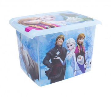 Fashion műanyag tároló doboz , "FROZEN", 39x29x27 cm