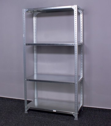 Metal fém polcrendszer, 4 polc, 150x90x30 cm, 100 kg
