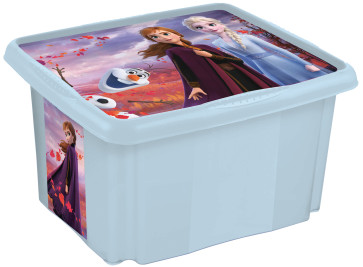 Műanyag doboz Frozen, 45 l, világoskék fedélle, 55,5 x 40 x 30 cm   UTOLSÓ 2 DB