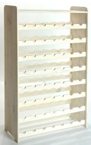 Rack Bortartó, 56 üvegre, Lazúr – fehér, 118x72x27 cm