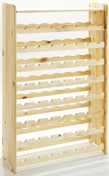 Rack Bortartó, 56 üvegre, Natúr, 118x72x27 cm