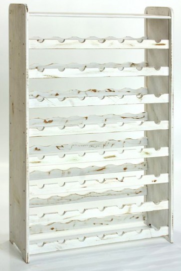 Rack Bortartó, 56 üvegre, Provance – fehér, 118x72x27 cm