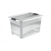Crystal műanyag doboz 52 l, átlátszó, 59,5x39,5x34 cm