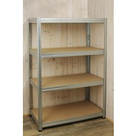 Helios fém polcrendszer, 4 polc, 180x75x60 cm, 275 kg