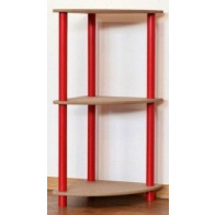 Dedal kombinált sarok polcrendszer, 3 polc, 74x33x33 cm