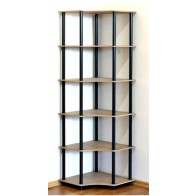 Dedal kombinált sarok polcrendszer, 6 polc, 176x55x55 cm