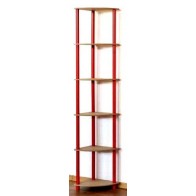 Dedal kombinált sarok polcrendszer, 6 polc, 176x33x33 cm