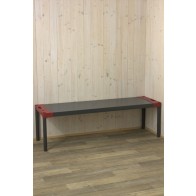 Kiegészítő a Jupiter műanyag polcrendszerhez, szürkéspiros, 43x130x46 cm