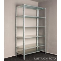 Idea fém polcrendszer, 8 polc, 300x100x30 cm, 90kg