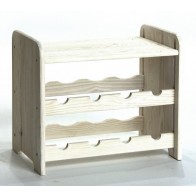 Romman Bortartó, 8 üvegre, Lazúr – fehér, 38x42x27 cm