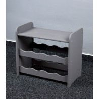 Bortartó, 8 üvegre, sötétszürke, 38x42x27 cm   UTOLSÓ 3 DB