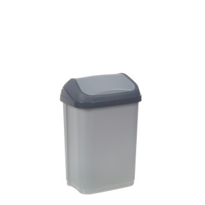 "Swing-Bin" Szemetes, 10 l, ezüst   UTOLSÓ 3 DB