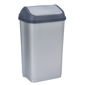 "Swing-Bin" Szemetes, 50 l, ezüst   UTOLSÓ 1 DB
