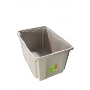 Colours műanyag tároló doboz fedéllel, 45L, szürke, 55x39,5x29,5 cm