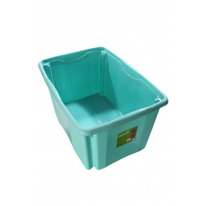 Colours műanyag tároló doboz fedéllel, 45L, kék, 55x39,5x29,5 cm