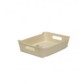 Loft műanyag tároló doboz A5, krémszínű, 28x22x6,5 cm UTOLSÓ 1 DB