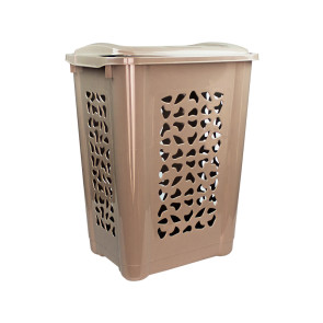 Magas ruháskosár, 60 l, szürke - UTOLSÓ 3 DB