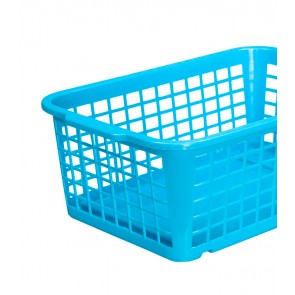 Műanyag kosár, közepes, kék, 30x20x11 cm   UTOLSÓ 2 DB