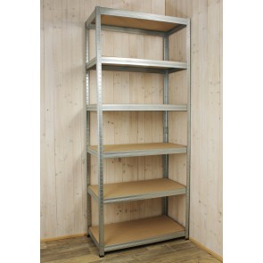 Helios fém polcrendszer, 6 polc, 196x90x50 cm, 275 kg