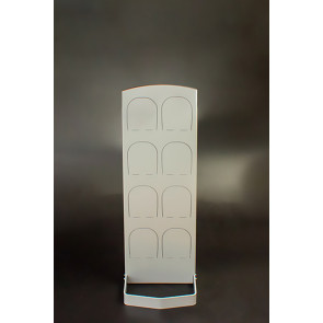 Silver fém cipőállvány 4 pár cipő, 88 x 30,5 x 5,5 cm (állvány 35 cm, konzolok 14 cm)