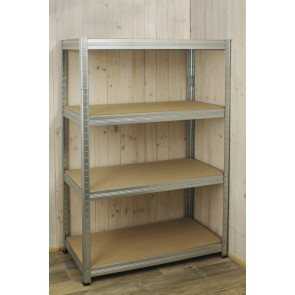 Helios fém polcrendszer, 4 polc, 180x120x60 cm, 175 kg