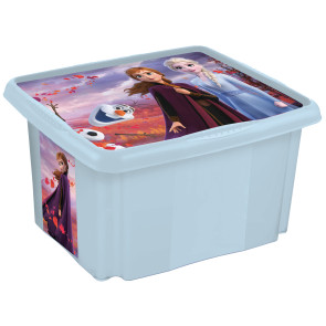 Műanyag doboz Frozen, 45 l, világoskék fedélle, 55,5 x 40 x 30 cm   UTOLSÓ 2 DB
