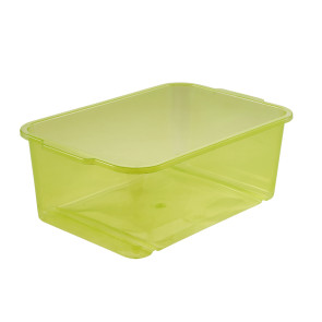 Magic műanyag tároló doboz, nagy, zöld, átlátszó - UTOLSÓ 14 DB