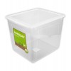 Basixx műanyag tároló doboz 30 l, átlátszó, 39x33,5x35 cm