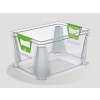 Eurobox műanyag tároló doboz, 20 L, átlátszó, 39x29x22 cm