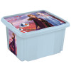 Műanyag doboz Frozen, 45 l, világoskék fedélle, 55,5 x 40 x 30 cm   UTOLSÓ 2 DB