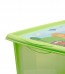 Műanyag tároló doboz "HIPPO", 45 l, zöld, fedéllel, 55x39,5x29,5 cm
