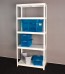 Vega fém polcrendszer, 5 polc, 180x80x40 cm, 130 kg, fehér