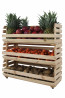 Polc gyümölcsök és zöldségek számára 80x77x30 cm