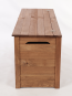 DŘEVĚNÁ ÚLOŽNÁ TRUHLA PALISANDR 200L, 48x115x39cm