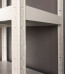 Vega fém polcrendszer, 5 polc, 180x100x40 cm, 130 kg, fehér