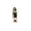 Vícepatrový dřevěný stojan na květiny, natur, 95x116x25 cm