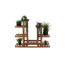 Vícepatrový dřevěný stojan na květiny, palisandr, 95x116x25 cm